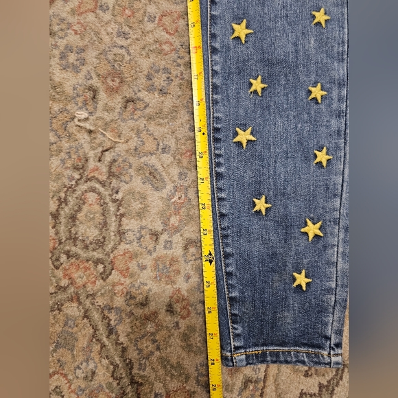 Star Embroidered Jeans 25 NWT - Picture 10 of 10
